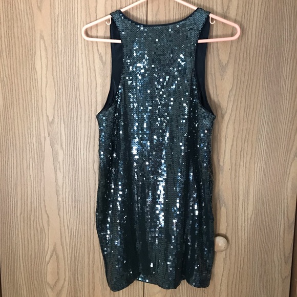 Sequin Mini Shift Dress - Picture 3 of 4